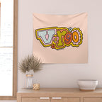 Virgo Doodle Letters Wall Tapestry Gallery Image 2