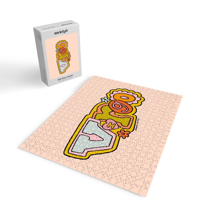 Virgo Doodle Letters Jigsaw Puzzle Gallery Image 2