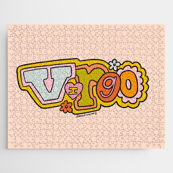Virgo Doodle Letters Jigsaw Puzzle Gallery Image 1