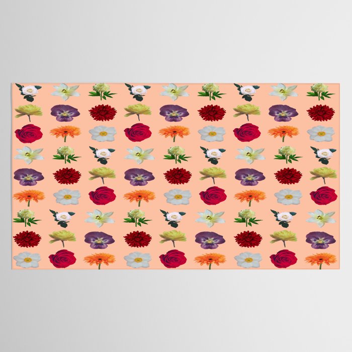 sunshine orange flower collage Tablecloth Gallery Image 2