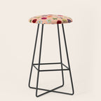 sunshine orange flower collage Stool Gallery Image 1