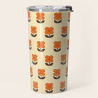 70s Flower Pattern #2 Travel Mug Gallery Image 2