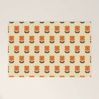 70s Flower Pattern #2 Welcome Mat Gallery Image 1