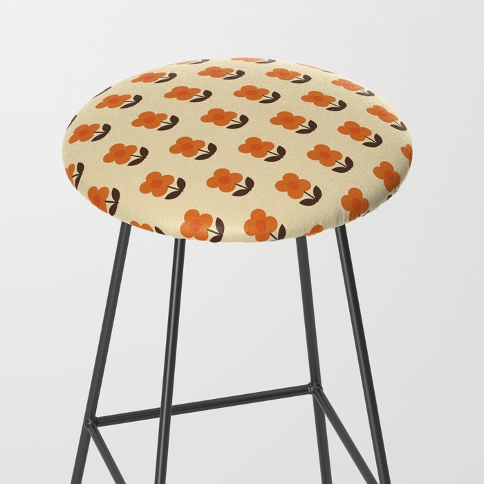 70s Flower Pattern #2 Stool Gallery Image 2