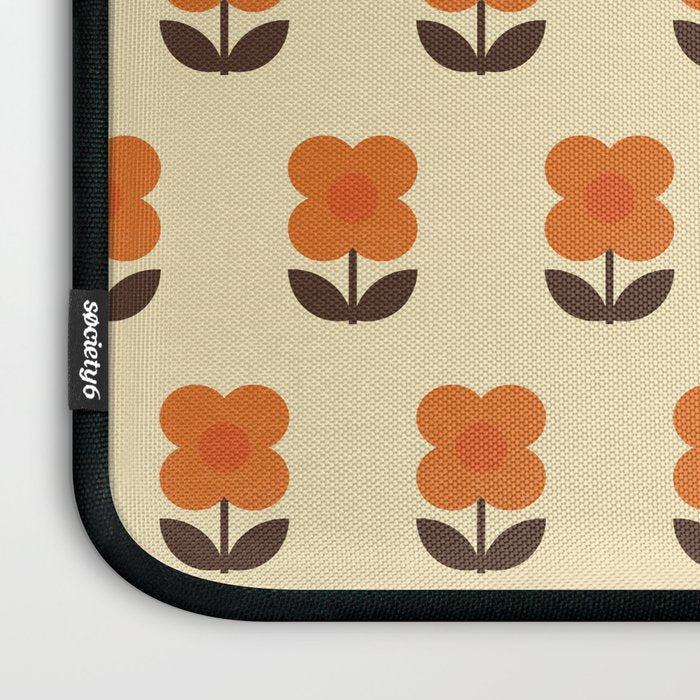 70s Flower Pattern #2 Laptop Sleeve Gallery Image 3