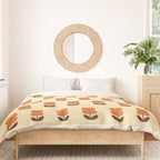 70s Flower Pattern #2 Duvet Cover Gallery Image 3