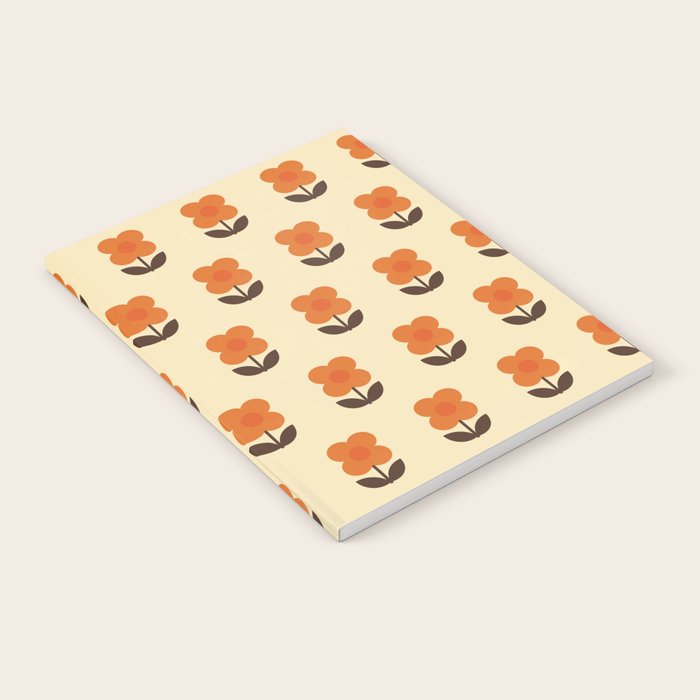 70s Flower Pattern #2 Notebook Gallery Image 1
