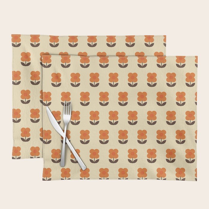 70s Flower Pattern #2 Placemat Gallery Image 1