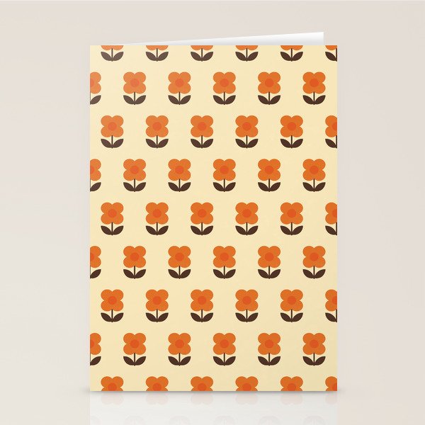70s Flower Pattern #2 Stationery Card Gallery Image 2