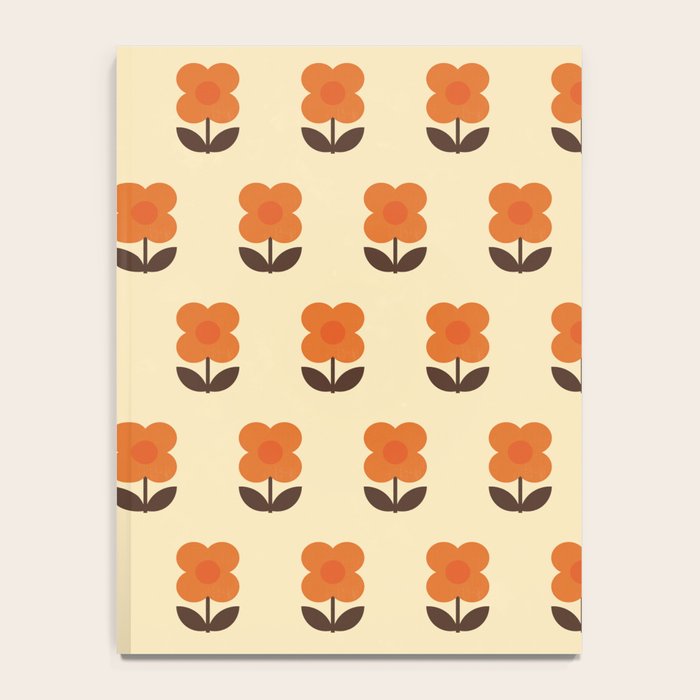 70s Flower Pattern #2 Notebook Gallery Image 4