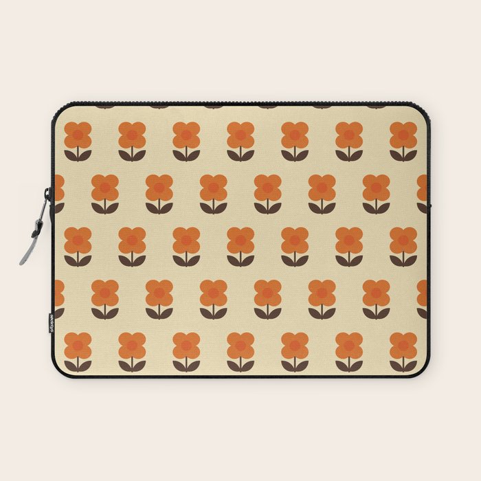 70s Flower Pattern #2 Laptop Sleeve Gallery Image 1