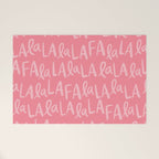 Fa La La . Pop pink Welcome Mat Gallery Image 1