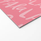 Fa La La . Pop pink Welcome Mat Gallery Image 2