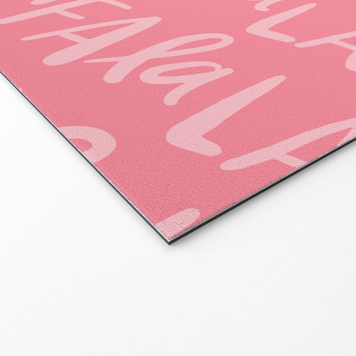 Fa La La . Pop pink Welcome Mat Gallery Image 2