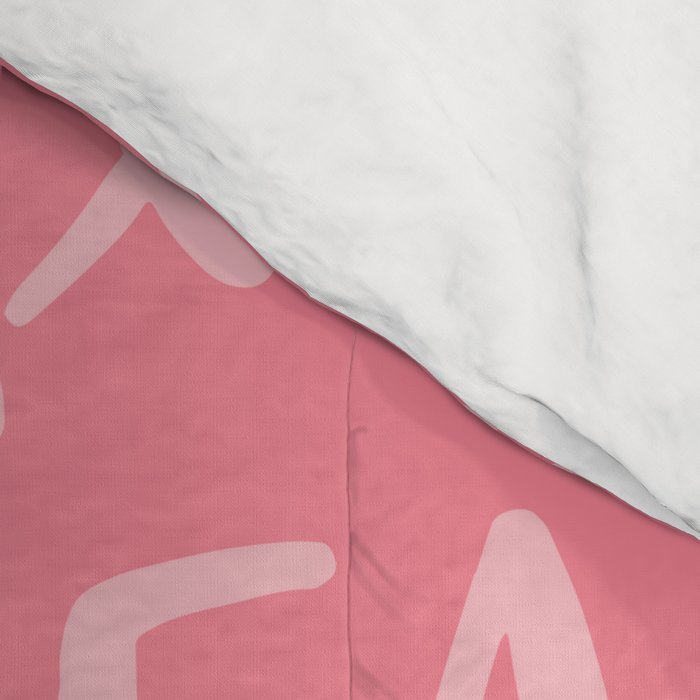 Fa La La . Pop pink Comforter Gallery Image 4