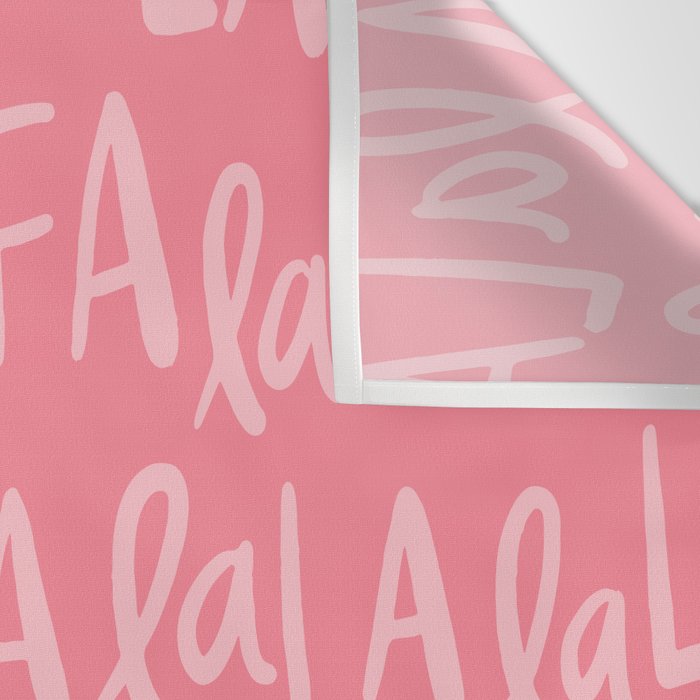 Fa La La . Pop pink Wall Tapestry Gallery Image 3