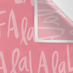 Fa La La . Pop pink Wall Tapestry Gallery Image 3