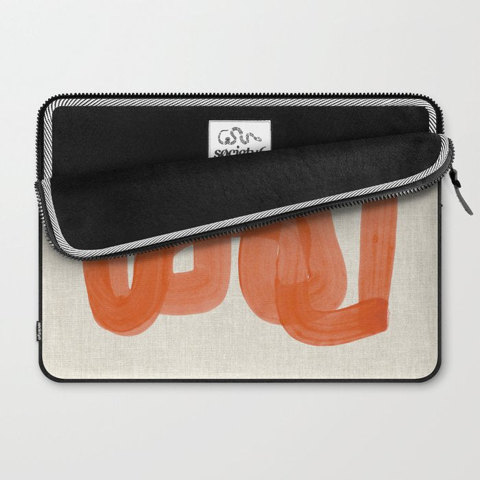 Orange Suave Laptop Sleeve Gallery Image 2