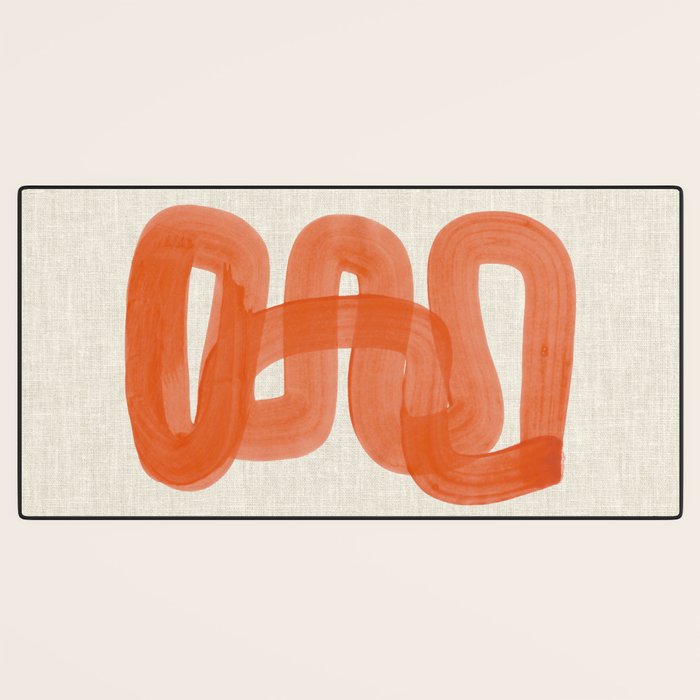 Orange Suave Desk Mat Gallery Image 3