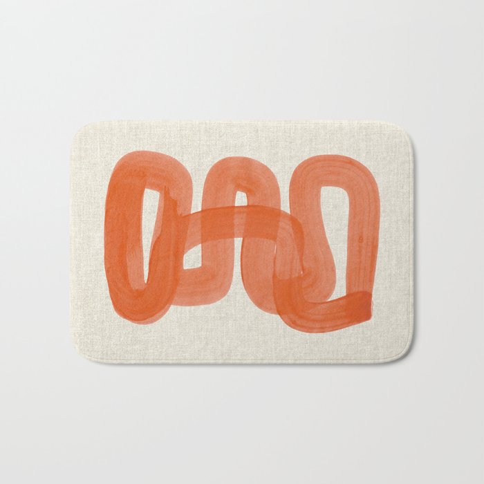 Orange Suave Bath Mat Gallery Image 1