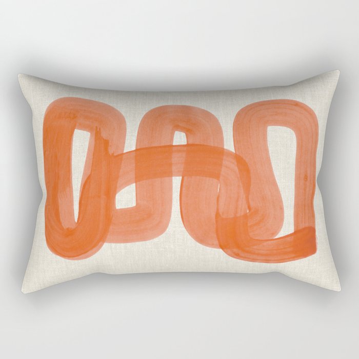 Orange Suave Rectangular Pillow Gallery Image 1