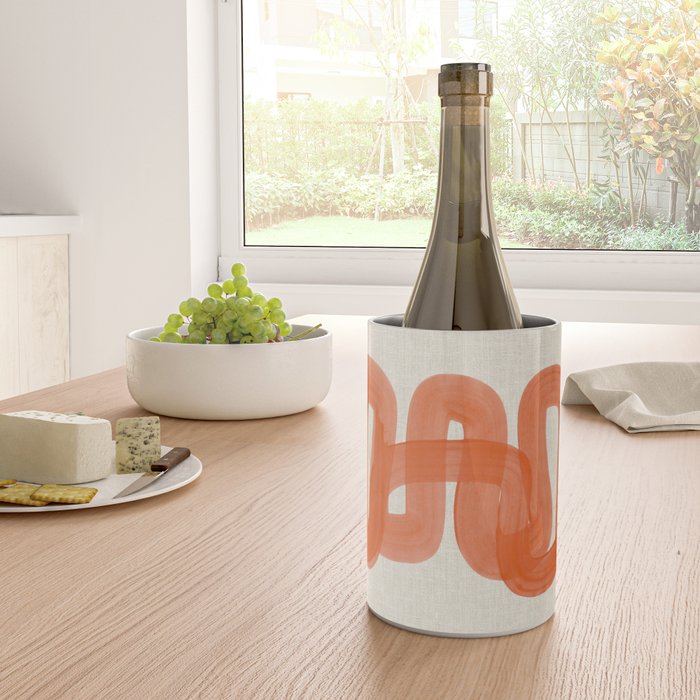 Orange Suave Wine Chiller Gallery Image 4