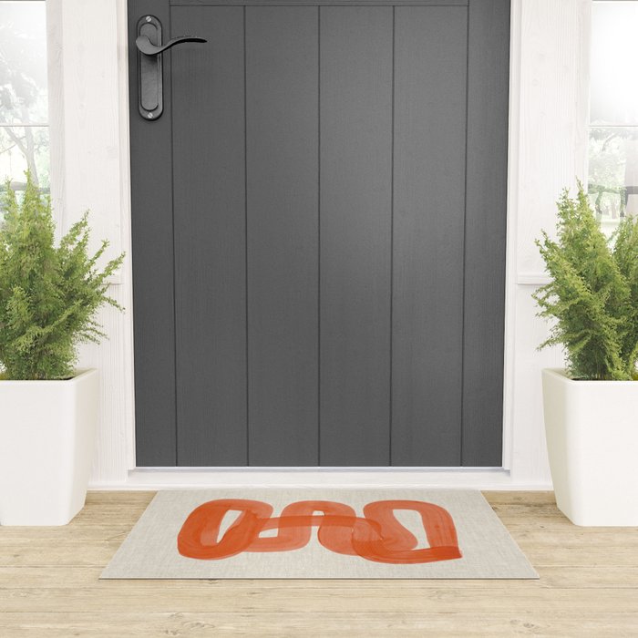 Orange Suave Welcome Mat Gallery Image 3