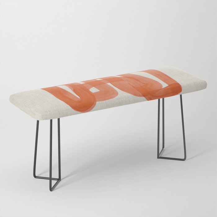 Orange Suave Bench Gallery Image 1