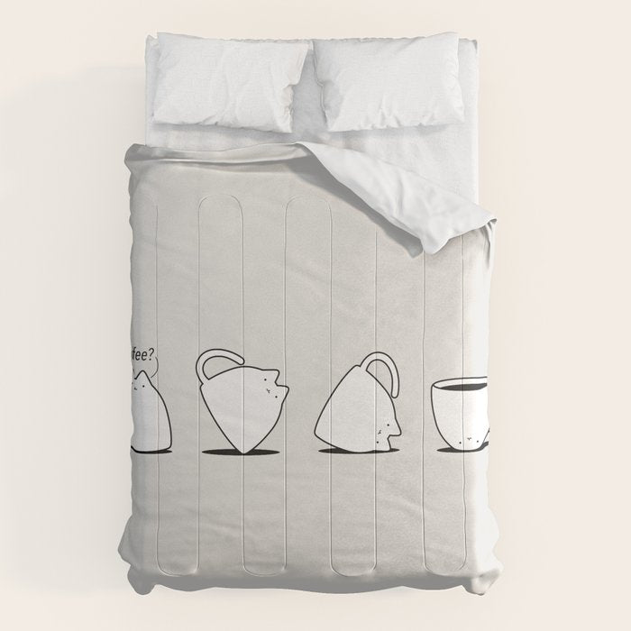 Coffee Cat 3: Coffee? Comforter Gallery Image 6