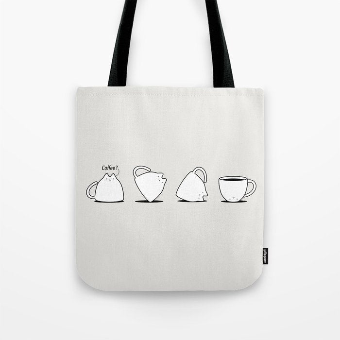 Coffee Cat 3: Coffee? Tote Bag Gallery Image 1