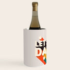 Let's Dance - retro rainbow typography Wine Chiller Gallery Image 2
