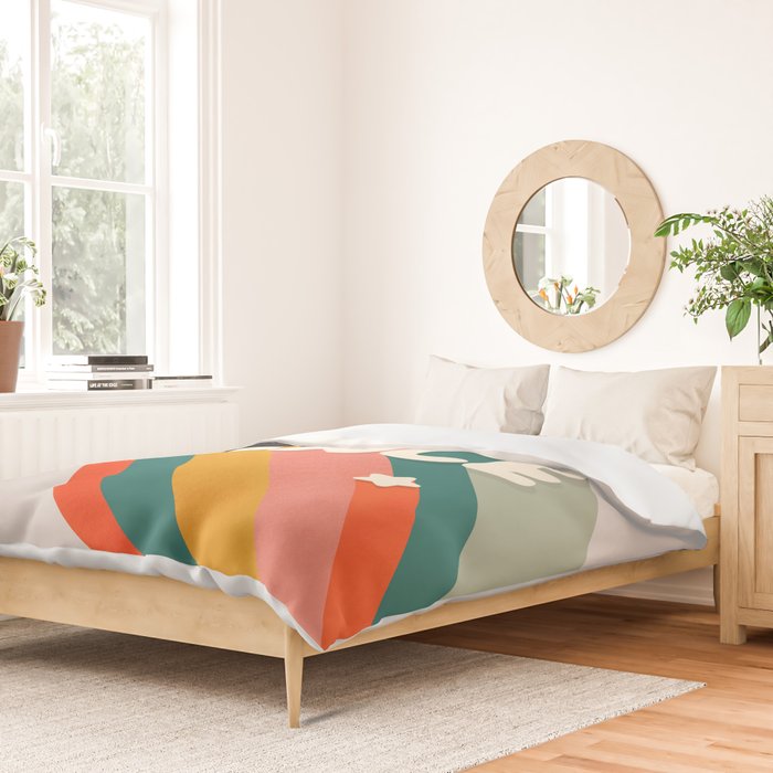 Let's Dance - retro rainbow typography Duvet Cover Gallery Image 2