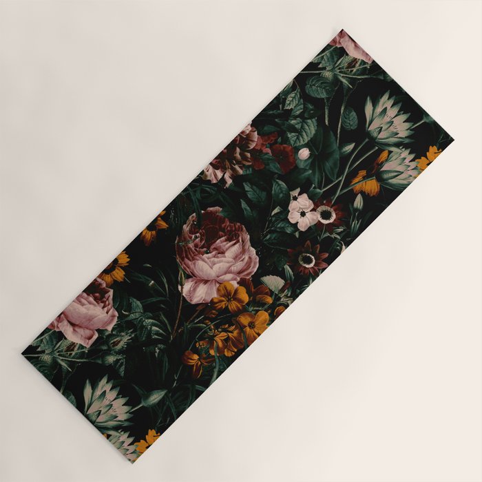 Night Roses Garden Yoga Mat Gallery Image 1