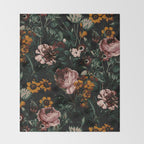 Night Roses Garden Throw Blanket Gallery Image 2