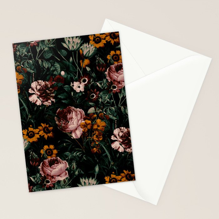 Night Roses Garden Stationery Card Gallery Image 2