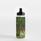 Women enjoying the river at the forestâs edge Indian Miniature Painting  Water Bottle Gallery Image 2
