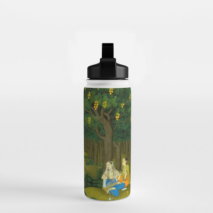 Women enjoying the river at the forestâs edge Indian Miniature Painting  Water Bottle Gallery Image 2