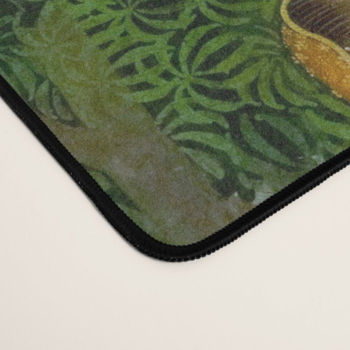 Women enjoying the river at the forestâs edge Indian Miniature Painting  Desk Mat Gallery Image 4