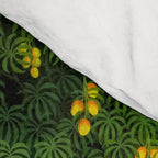 Women enjoying the river at the forestâs edge Indian Miniature Painting  Comforter Gallery Image 4