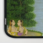 Women enjoying the river at the forestâs edge Indian Miniature Painting  Laptop Sleeve Gallery Image 3