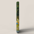 Women enjoying the river at the forestâs edge Indian Miniature Painting  iPhone Case Gallery Image 2