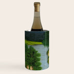 Women enjoying the river at the forestâs edge Indian Miniature Painting  Wine Chiller Gallery Image 2