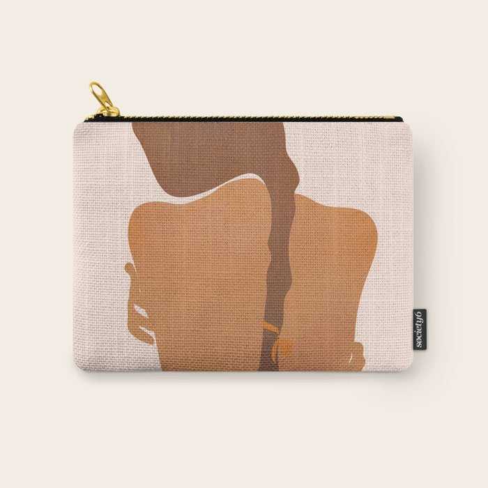 Minimal Female Figure Carry All Pouch Gallery Image 1