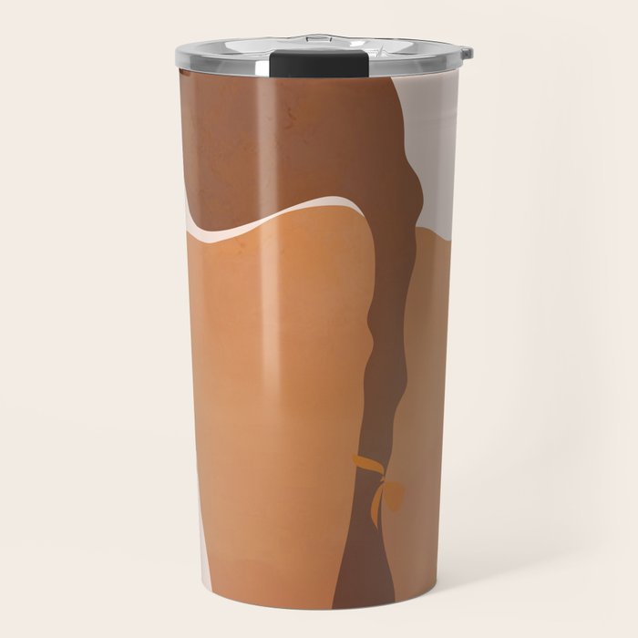 Minimal Female Figure Travel Mug Gallery Image 1