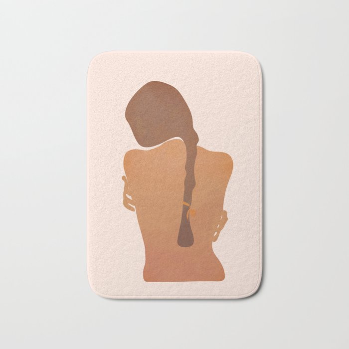 Minimal Female Figure Bath Mat Gallery Image 1