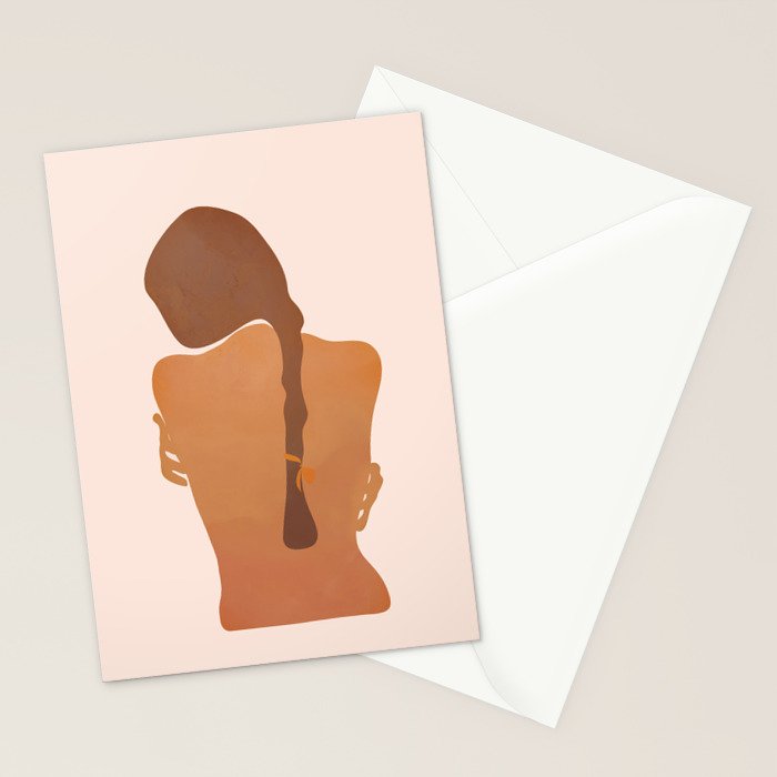 Minimal Female Figure Stationery Card Gallery Image 2