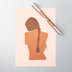 Minimal Female Figure Wrapping Paper Gallery Image 1