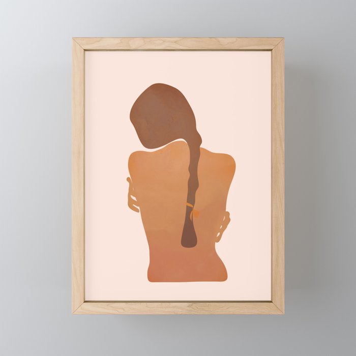 Minimal Female Figure Mini Art Print Gallery Image 1