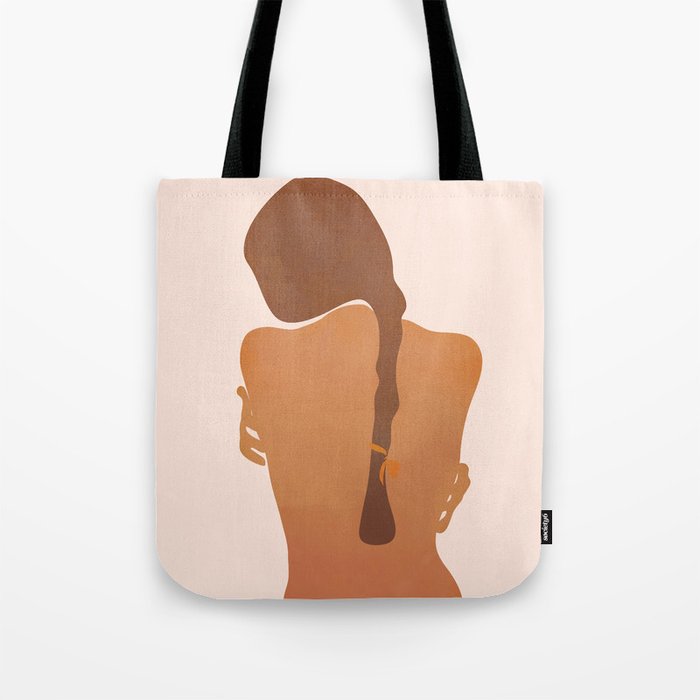 Minimal Female Figure Tote Bag Gallery Image 1