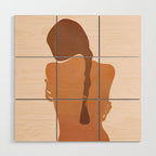 Minimal Female Figure Wood Wall Art Gallery Image 1